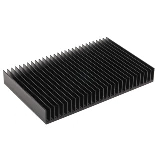 RS PRO Aluminium Heatsink Universal Rectangular Alu 25 mm Height 125 mm Length 200 mm Width 0.9K/W Thermal 692-5087