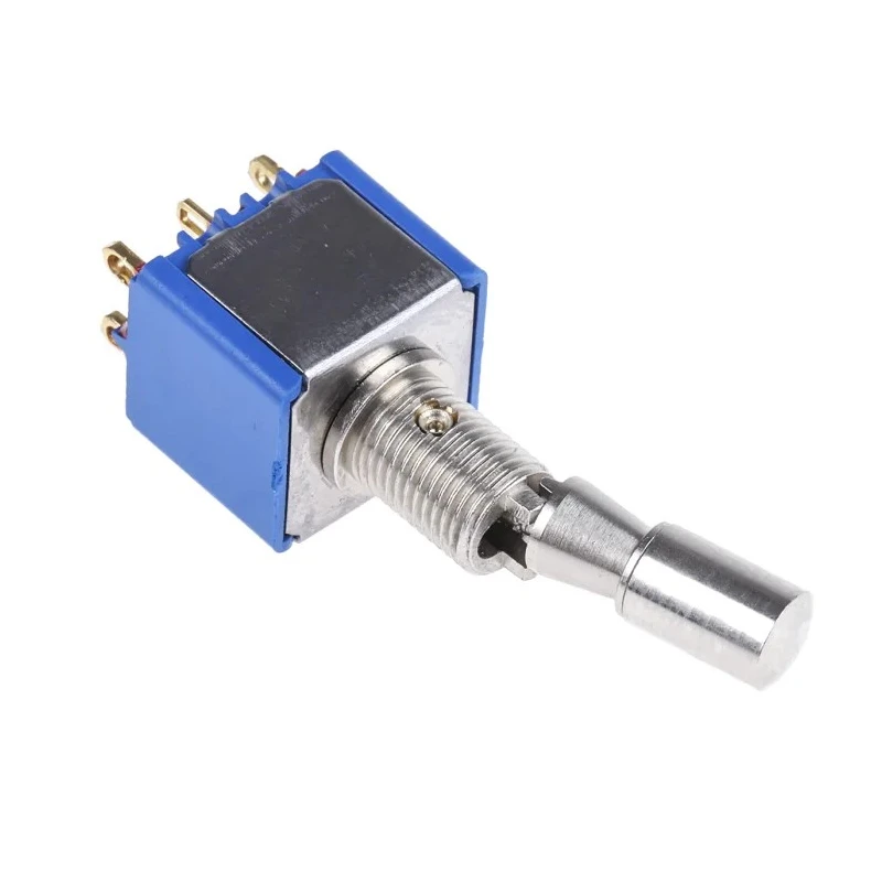 APEM Panel Mount Toggle Switch On-On DPDT Solder Lug Terminal 24 V dc 250 V ac 5646ADBK2V