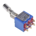 APEM Panel Mount Toggle Switch On-On DPDT Solder Lug Terminal 24 V dc 250 V ac 5646ADBK2V