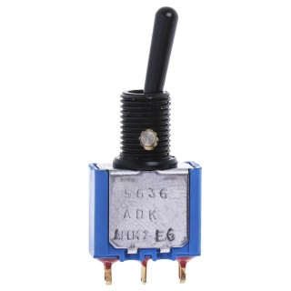 APEM Toggle Switch Panel Mount On-On SPDT Solder Lug Terminal 24V dc 250V ac 5636ADBGK