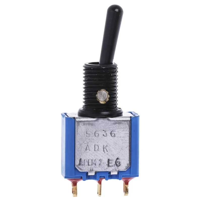 APEM Toggle Switch Panel Mount On-On SPDT Solder Lug Terminal 24V dc 250V ac 5636ADBGK