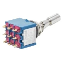 APEM Toggle Switch Panel Mount On-On 3PDT Solder Lug Terminal 24 V dc 250 V ac 5656ADBK2V