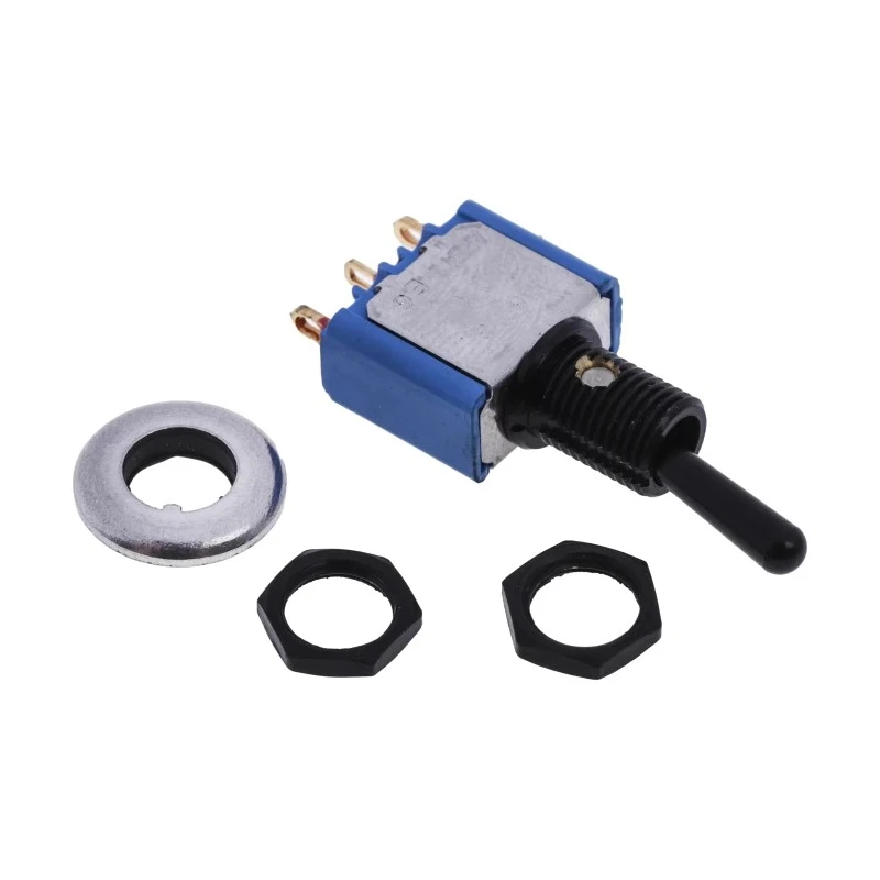 APEM Toggle Switch Panel Mount On-On SPDT Solder Lug Terminal 24V dc 250V ac 5636ADBGK