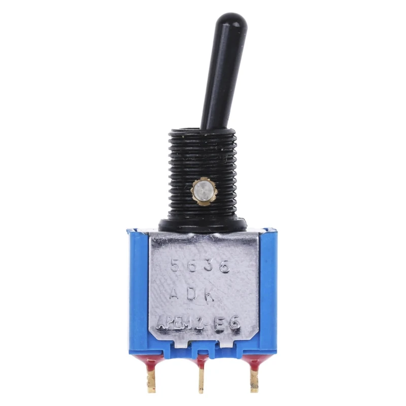 APEM Toggle Switch Panel Mount On-On SPDT Solder Lug Terminal 24V dc 250V ac 5636ADBGK