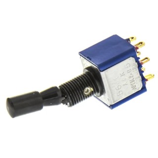 APEM Toggle Switch Panel Mount On-On DPDT Solder Lug Terminal 24 V dc 250 V ac 5646ADBGK2V