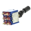 APEM Toggle Switch Panel Mount On-On DPDT Solder Lug Terminal 24 V dc 250 V ac 5646ADBGK2V