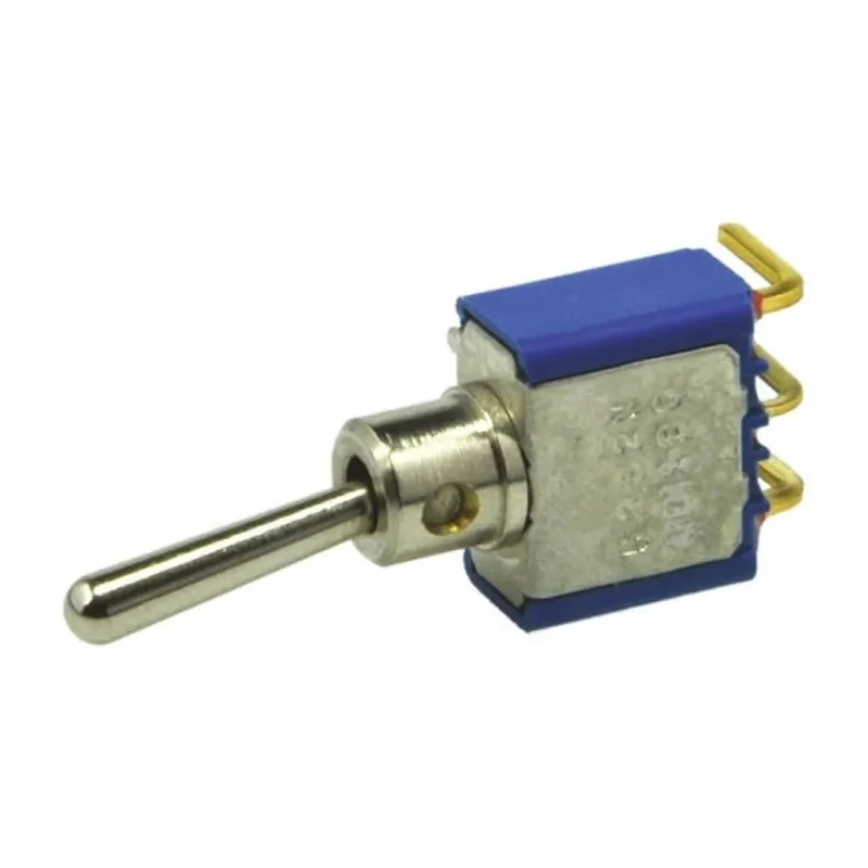 APEM Toggle Switch PCB Mount On-On SPST 24 V dc 250 V ac Nickel Plated Brass Actuator 5236WCDB