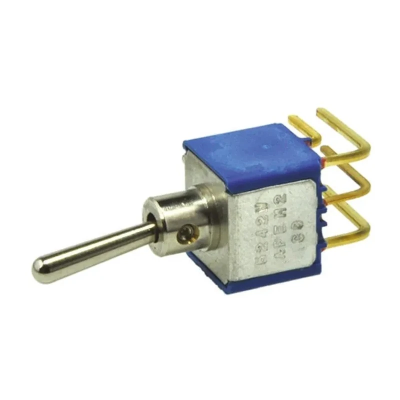 APEM Toggle Switch PCB Mount On-On DPST 24 V DC 250 V AC Nickel Plated Brass Actuator 5246WCDB