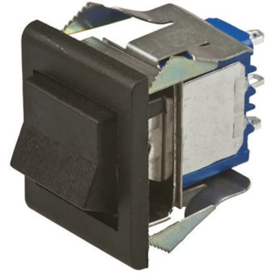 APEM SPDT On-On Rocker Switch Panel Panel Mount 6A 30V DC Rectangular Actuator 7636AD+U1202+U732