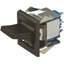 APEM DPDT Rocker Switch Panel On-Off-On, 6A Contact Current, 30V DC, 7000 Series, Model 7649AD+U1202+U702