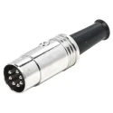 RS PRO 7 Pole Straight Standard DIN Plug DIN 45329, 4A, 60V ac, Screw Mount, Cable Male 692-5494