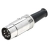 RS PRO 7 Pole Straight Standard DIN Plug DIN 45329, 4A, 60V ac, Screw Mount, Cable Male 692-5494