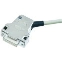 HARTING D-Sub Series Metal Right Angle D-Sub Backshell, 25 Way Strain Relief 09670250334