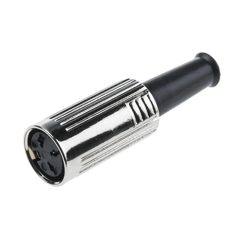 RS PRO 3 Pole Straight Standard DIN Socket 60V AC 4A Cable Female 692-5425