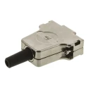 HARTING D-Sub Series Metal Straight D-Sub Backshell 15 Way Strain Relief 09670150344