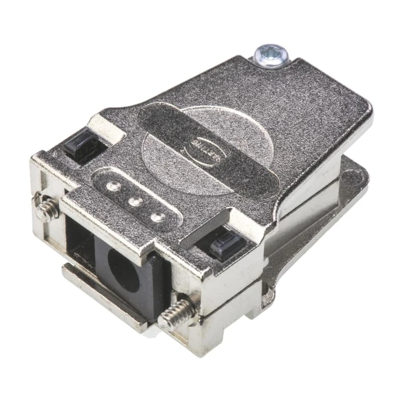 HARTING Metal Right Angle D-Sub Backshell 9 Way Strain Relief, Shell Size E, IP67 09670090334