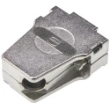 HARTING Metal Right Angle D-Sub Backshell 9 Way Strain Relief, Shell Size E, IP67 09670090334
