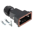 HARTING D-Sub Waterproof Series Polymer Straight 9 Way D-Sub Backshell 09670090438