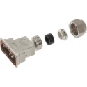 HARTING D-Sub Waterproof Series Polymer Straight D-Sub Backshell 15 Way Strain Relief 09670150538