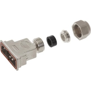 HARTING D-Sub Waterproof Series Polymer Straight D-Sub Backshell 15 Way Strain Relief 09670150538