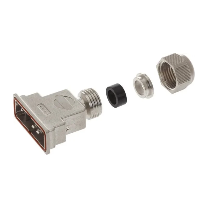 HARTING D-Sub Waterproof Series Polymer Straight D-Sub Backshell 15 Way Strain Relief 09670150538
