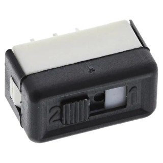 APEM PCB Slide Switch SPDT Latching 4A Silver 25136NAB
