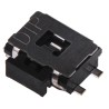 Apem IP65 Red Tactile Switch Surface Mount SPST 50mA 12 V dc 9.4 mm Actuator PTFV