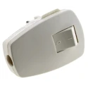 Kopp White IP20 Cable Mount 2P Straight Mains Connector 16A 250V IP20 