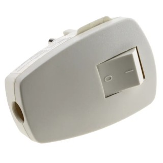 Kopp White IP20 Cable Mount 2P Straight Mains Connector 16A 250V IP20 