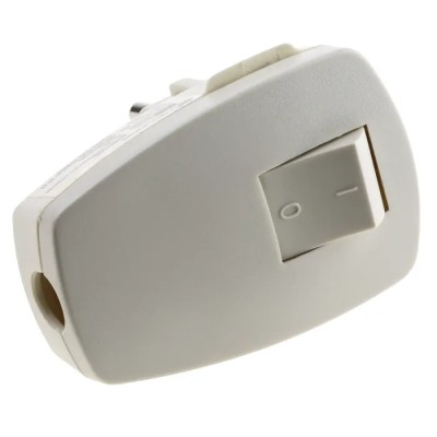 Kopp White IP20 Cable Mount 2P Straight Mains Connector 16A 250V IP20 
