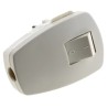 Kopp White IP20 Cable Mount 2P Straight Mains Connector 16A 250V IP20