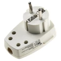 Kopp White IP20 Cable Mount 2P Straight Mains Connector 16A 250V IP20 