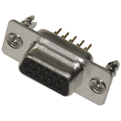 HARTING D-Sub 15 Way Straight 2.29 mm Pitch Through Hole D-Sub Connector with 4 to 40 UNC Threaded Insert Female 09561517512