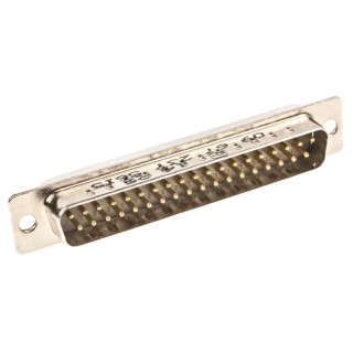 HARTING D-Sub 37 Way Straight Panel Mount D-Sub Connector 1000V 6.5A Steel Housing 09672375615