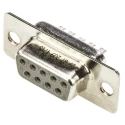 HARTING D-Sub 9 Way Straight 2.77 mm Pitch Panel Mount D-Sub Connector with Flange Female 09672094715