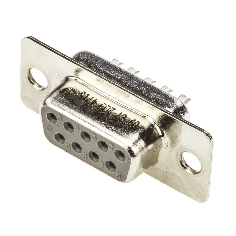 HARTING D-Sub 9 Way Straight 2.77 mm Pitch Panel Mount D-Sub Connector with Flange Female 09672094715