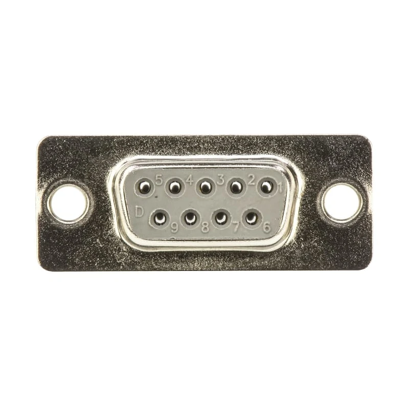 HARTING D-Sub 9 Way Straight 2.77 mm Pitch Panel Mount D-Sub Connector with Flange Female 09672094715