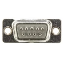 HARTING D-Sub 9 Way Straight 2.77 mm Pitch Panel Mount D-Sub Connector with Flange Female 09672094715