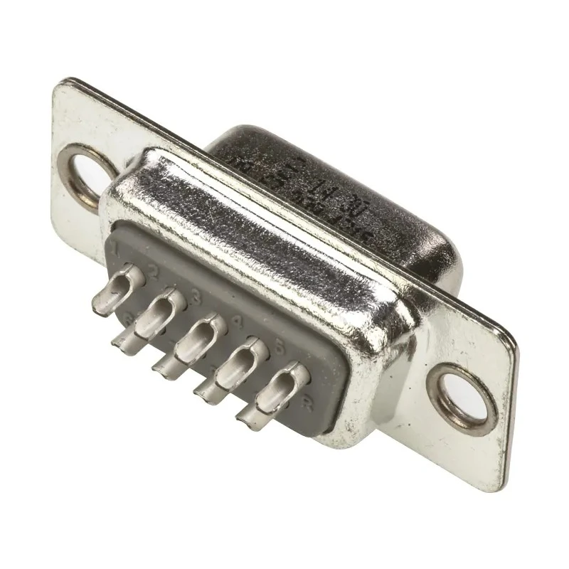 HARTING D-Sub 9 Way Straight 2.77 mm Pitch Panel Mount D-Sub Connector with Flange Female 09672094715