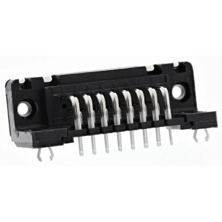 HARTING D-Sub 15 Way Right Angle 2.74 mm Pitch Through Hole D-Sub Connector with 4 to 40 UNC Threaded Insert 09662526612