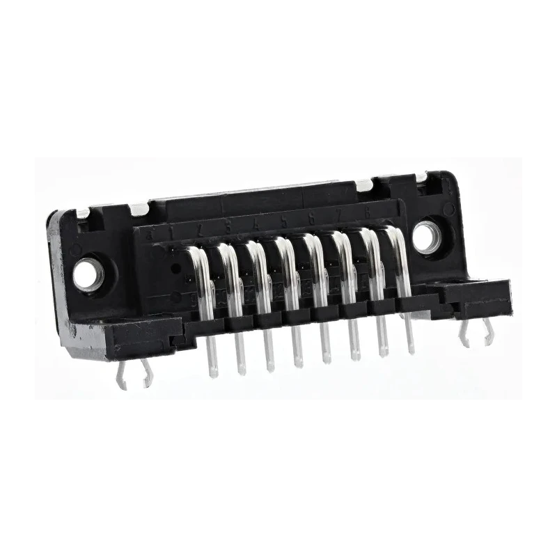 HARTING D-Sub 15 Way Right Angle 2.74 mm Pitch Through Hole D-Sub Connector with 4 to 40 UNC Threaded Insert 09662526612