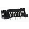 HARTING D-Sub 15 Way Right Angle 2.74 mm Pitch Through Hole D-Sub Connector with 4 to 40 UNC Threaded Insert 09662526612