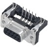 HARTING D-Sub 37 Way Right Angle 2.76 mm Pitch Through Hole D-Sub Connector with 4 to 40 UNC Threaded Insert 09664526612