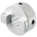 Huco Mechanical Power Transmission Coupler 12.7 mm Outside Diameter, 6.35 mm Bore Finished with Keyway, Aluminium 450H13.24