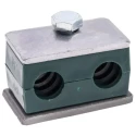 RS PRO Polypropylene Tube Clamp for 15 mm OD Tube with 1.2 m Clamp Spacing, Operating Temperature -30°C to 90°C 145-9763