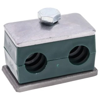 RS PRO Polypropylene Tube Clamp for 15 mm OD Tube with 1.2 m Clamp Spacing, Operating Temperature -30°C to 90°C 145-9763