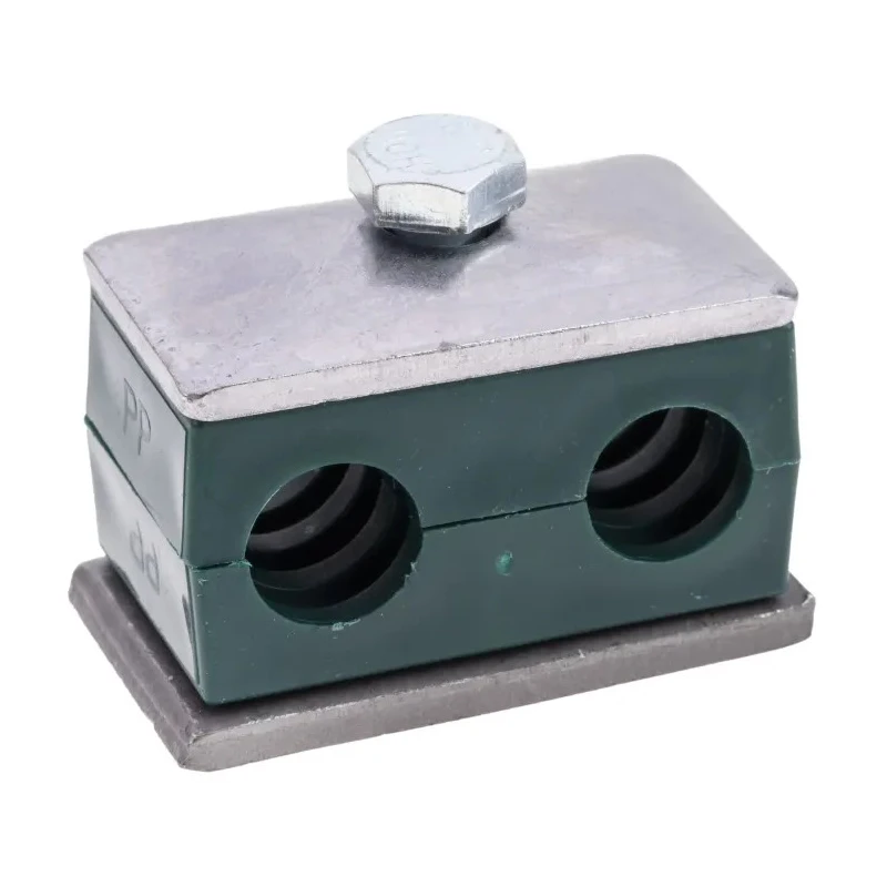 RS PRO Polypropylene Tube Clamp for 15 mm OD Tube with 1.2 m Clamp Spacing, Operating Temperature -30°C to 90°C 145-9763