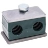 RS PRO Polypropylene Tube Clamp for 15 mm OD Tube with 1.2 m Clamp Spacing, Operating Temperature -30°C to 90°C 145-9763