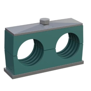 RS PRO Polypropylene Tube Clamp for 20 mm OD Tube with 1.2m Clamp Spacing, Operating Temperature -30°C to 90°C 145-9771