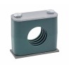RS PRO Polypropylene Tube Clamp for 22 mm OD Tube with Steel Weld Plate Zinc Plated, Operating Temperature -30°C to 145-9773